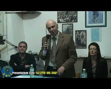 Presentazione della lista La Città del Sole