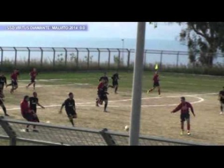 Calcio 3^ Cat. SSD Virtus Diamante- Malvito 2014: 1-2 sintesi