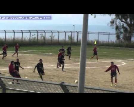 Calcio 3^ Cat. SSD Virtus Diamante- Malvito 2014: 1-2 sintesi