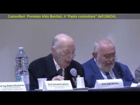 Castrovillari: Premiato Aldo Bonifati, “Padre costruttore dell’UniCal”
