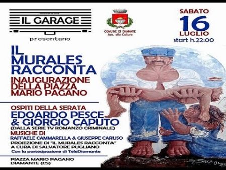 Diamante- Serata di cultura e spettacolo -“Il murales racconta” a cura de “Il Garage”