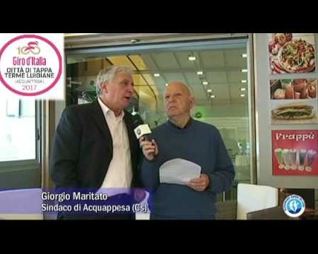 Giro d’italia, arrivo alle Terme Luigiane, intervista a Giorgio Maritato Sindaco di Acquappesa Cs