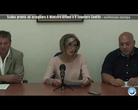 Conferenza Stampa-Visita a Scalea del Ministro Alfano e Senatore Gentile