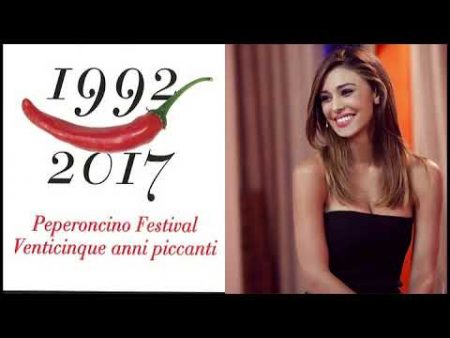 Diamante: Belen Rodriguez inaugura il 25° Peperoncino Festival