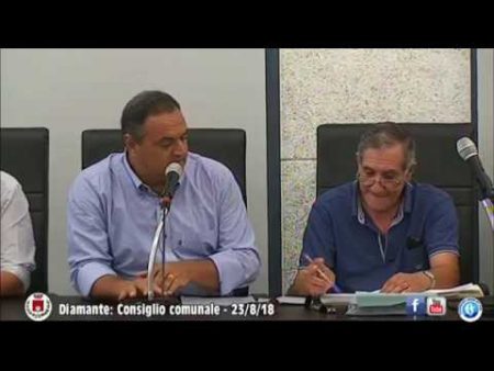 Diamante: Consiglio comunale del 23/8/18