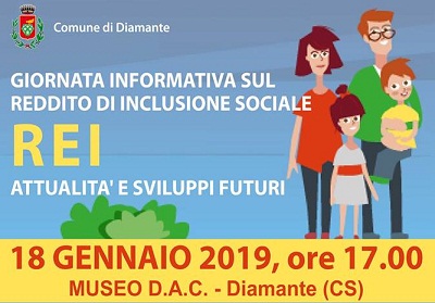 Diamante: Incontro informativo sul Reddito di Inclusione Sociale (REI)