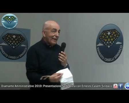 Amministrative Diamante 2019: Inaugurazione sede della lista Ernesto Caselli Sindaco