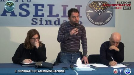 Diamante: Elezioni 2019- Il Contratto di Amministrazione, Lista “Ernesto Caselli Sindaco”