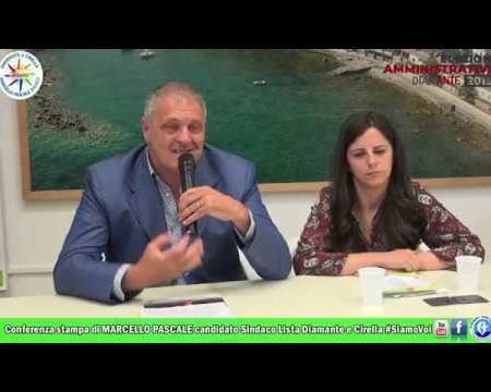 Conferenza stampa di Marcello Pascale candidato a Sindaco Lista Diamante e Cirella #SiamoVoi