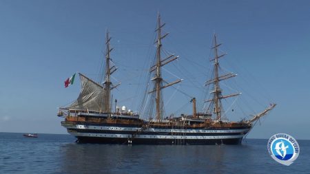 La nave scuola “Amerigo Vespucci”a Scalea