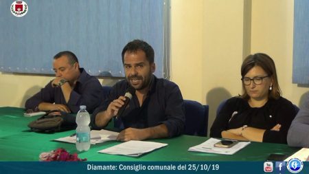 Diamante: Consiglio comunale del 25/10/19