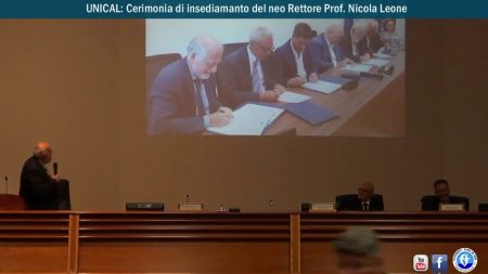 UNICAL: Cerimonia di insediamento del neo Rettore Prof. Nicola Leone