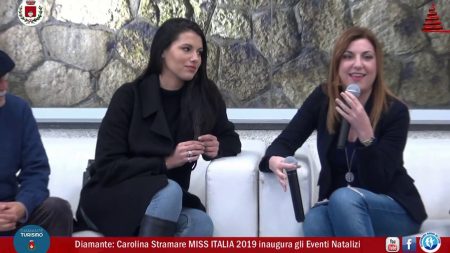 Diamante: Carolina Stamare Miss Italia 2019 inaugura gli eventi natalizi