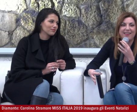 Diamante: Carolina Stamare Miss Italia 2019 inaugura gli eventi natalizi