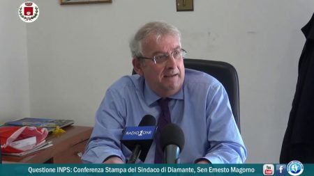 Questione Sede INPS: Conferenza stampa del Sindaco di Diamante, sen.Ernesto Magorno