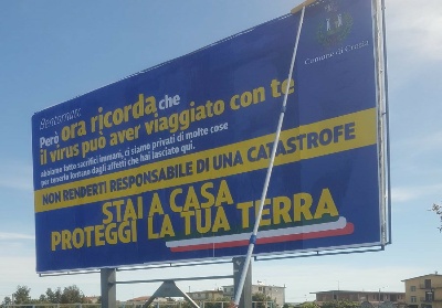 Crosia: Invito al buonsenso a chi rientra. “Stai a casa. Proteggi la tua Terra”