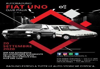 Diamante: Domenica raduno di auto d’epoca a cura del “FIAT Uno Club Italia”