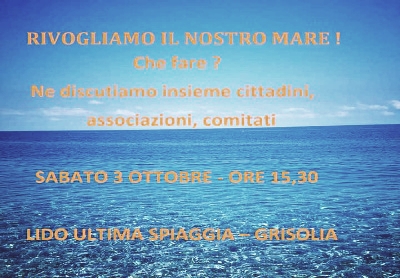 “Riprendiamoci il nostro mare!” A Grisolia l’incontro tra ambientalisti e cittadini