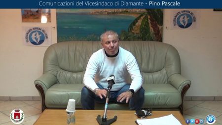 Comunicazioni del Vicesindaco di Diamante Pino Pascale (15/11/2020)