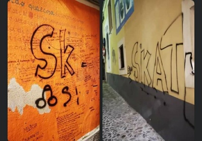 Diamante: Muri e Murales del Centro Storico deturpati dai vandali dello spray