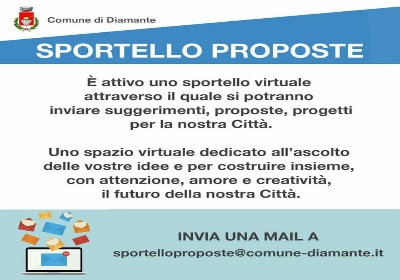 Comune di Diamante. Attivato lo Sportello Virtuale dedicato all’ascolto dei cittadini 