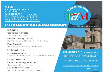 “L’Italia riparta dai comuni”. Incontro promosso da IdM a Scalea