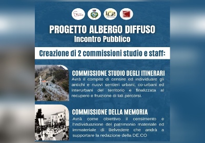 Belvedere M.mo: Il progetto “Albergo diffuso – Borgo della Sapienza” diventa realtà