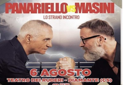 Panariello vs Masini. Il 6 agosto al Teatro dei Ruderi di Cirella