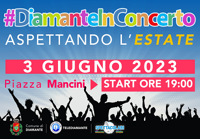 Diamante: Cresce l’attesa per il grande concerto del 3 giugno