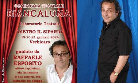 Verbicaro: Tre giorni di laboratorio teatrale con la compagnia Biancaluna e l’attore Raffaele Esposito