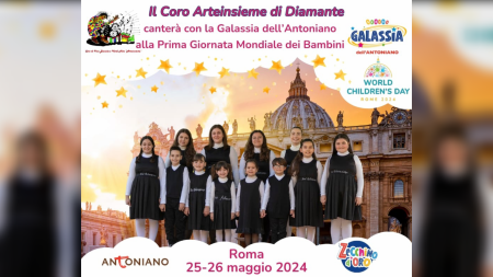 Diamante: Il coro di Arteinsieme canterà alla “Giornata Mondiale dei Bambini” voluta da Papa Francesco