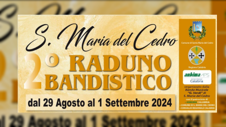 Santa Maria del Cedro: Parte oggi la 2^ edizione del Raduno Raduno Bandistico