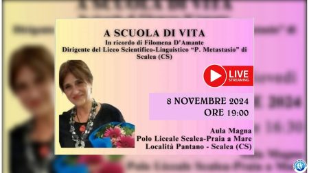 Scalea: “A scuola di vita” – Ricordo della Prof.ssa Filomena D’Amante