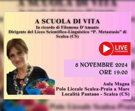 Scalea: “A scuola di vita” – Ricordo della Prof.ssa Filomena D’Amante