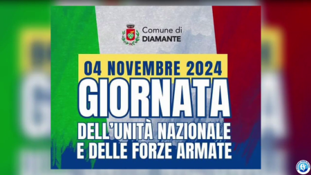 Diamante: Giornata dell’Unità Nazionale e delle Forze Armate