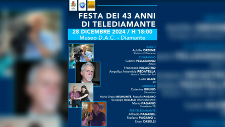 Diamante: Il 28 Dicembre, una serata per celebrare Telediamante. 43 Anni di storia e passione Televisiva