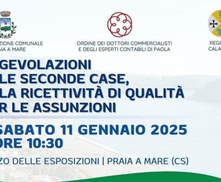 Turismo: Seconde case, ricettività di qualità e assunzioni. Incontro a Praia a Mare